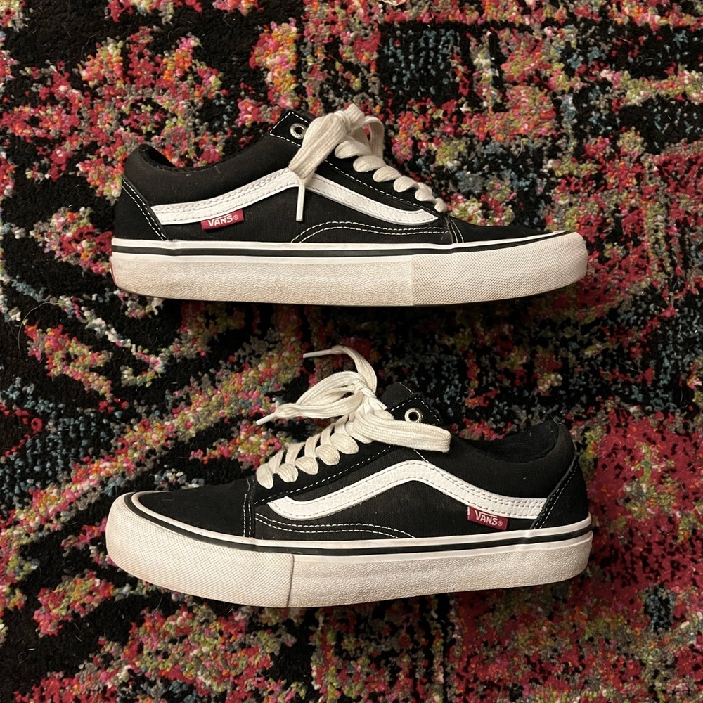 Vans Pro Old Skool Black White Women’s US 8 sneakers shoes